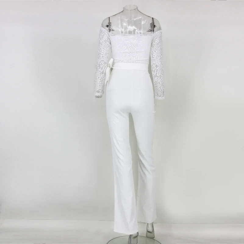 Hirigin Для женщин Клубная одежда Playsuit Повседневное с длинными рукавами комбинезон брюки дропшиппинг