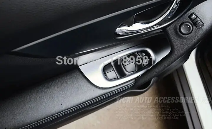 For Nissan X-Trail Rogue 2014 2015 2016 2017 ABS Pearl Chrome Interior Door buttons panel Cover Trim | Автомобили и мотоциклы