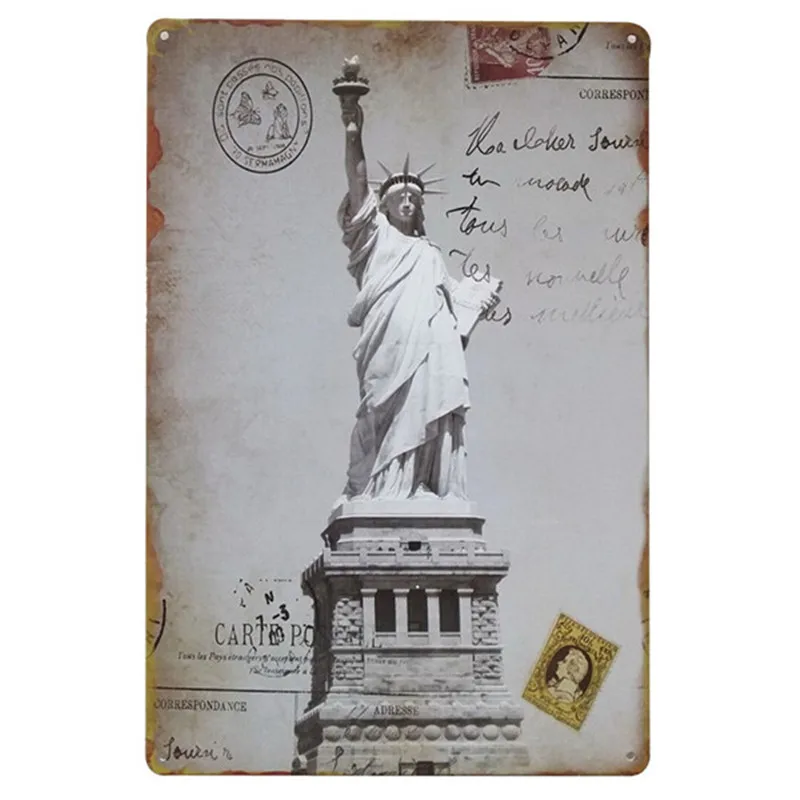 Настенный декор металлическая табличка в винтажном стиле планшетофон для