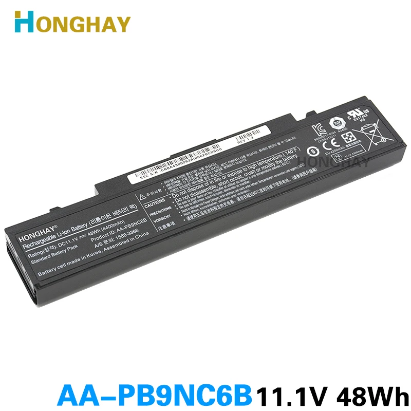 Фото Аккумулятор HONGHAY AA-PB9NC6B для ноутбука Samsung PB9NS6B PB9NC6B R580 Q460 R468 R525 R429 300e4a RV511 R528 RV420 RV508 355v5c R428 №1