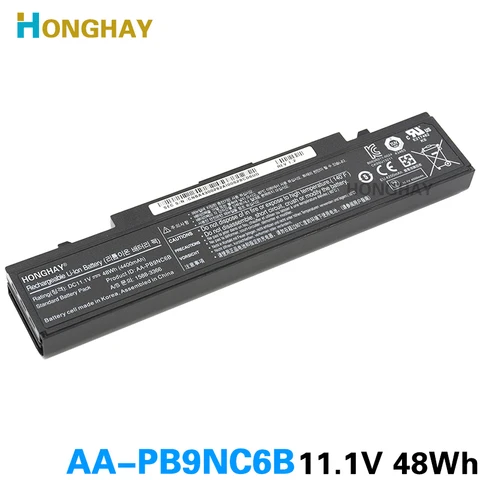 Аккумулятор HONGHAY AA-PB9NC6B для ноутбука Samsung PB9NS6B PB9NC6B R580 Q460 R468 R525 R429 300e4a RV511 R528 RV420 RV508 355v5c R428