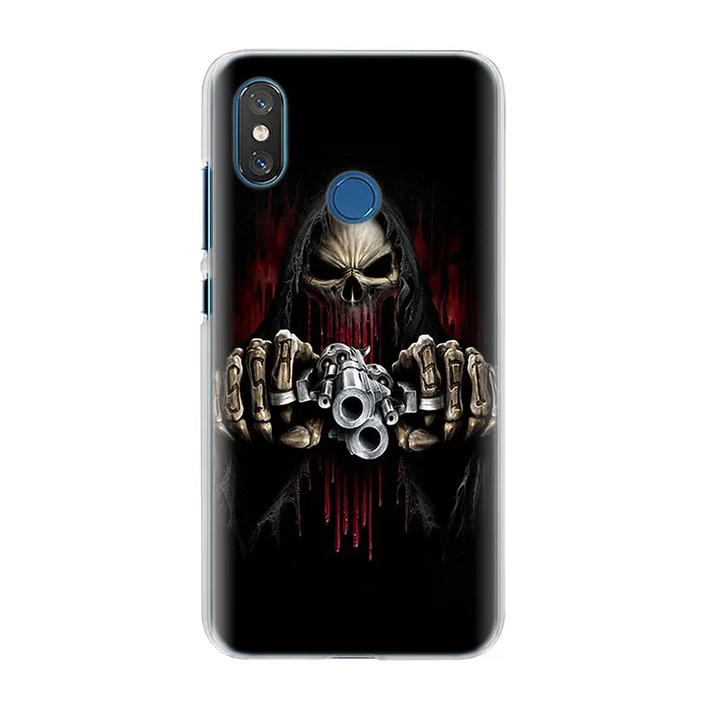 Мрачный Жнец Череп чехол для телефона для Xiaomi mi 9 Honor 8 Lite A1 A2 Lite Red mi 5 5A 6A Примечание 6 7 S2 жесткий поликарбонатный чехол для телефона чехол