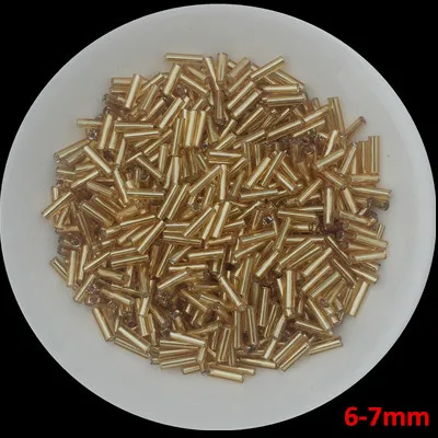 20 г/лот нескольких размеров золотистый Чешский Стекло Seedbeads Spacer трубки Стеклярус