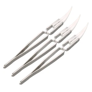 3 шт., керамические термостойкие пинцеты с поворотом на 1000 градусов