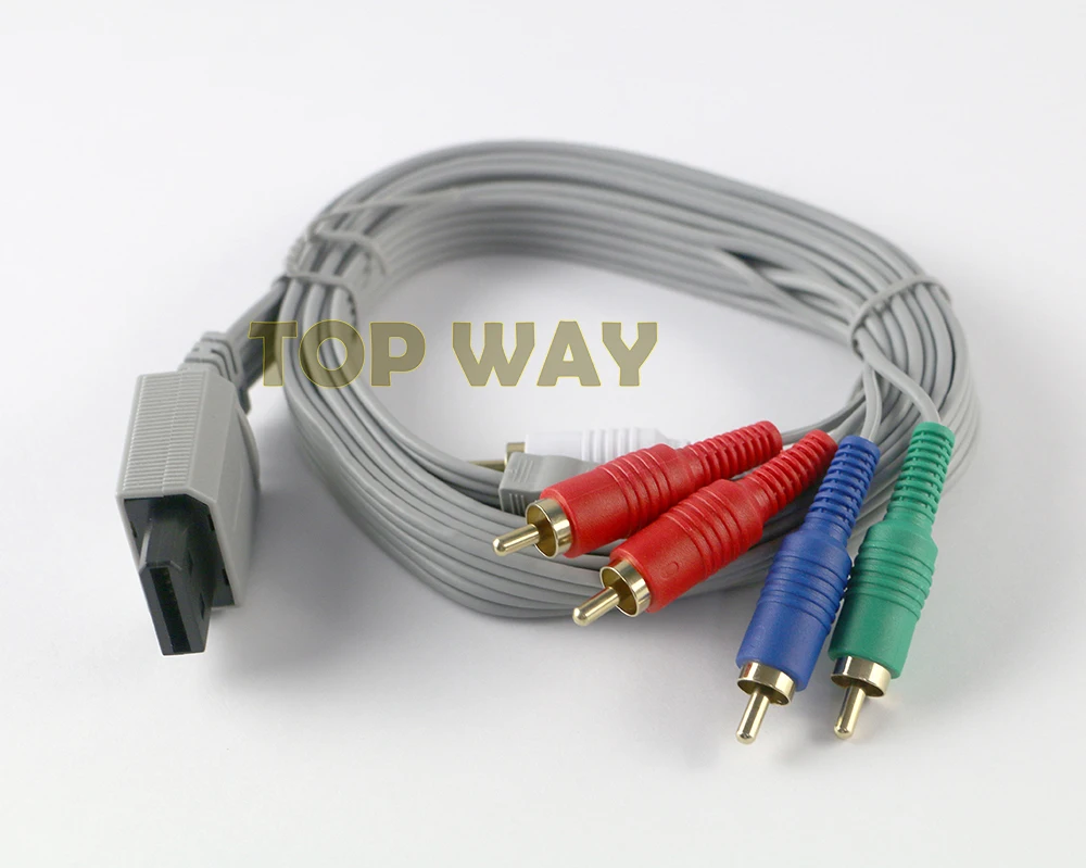 2 шт./лот 1 8 м компонент 1080P HDTV AV аудио 5RCA кабель-адаптер провод для консоли Nintendo Wii |