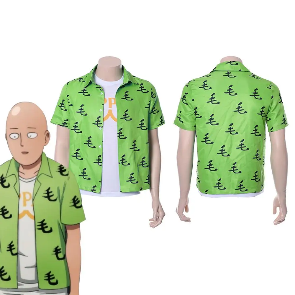 One Punch Man Футболка Сайтама Oppai футболка зеленые летние хлопковые футболки с