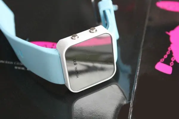 Новые стильные светодиодные цифровые часы skyblue спортивные Силиконовые часы|watch