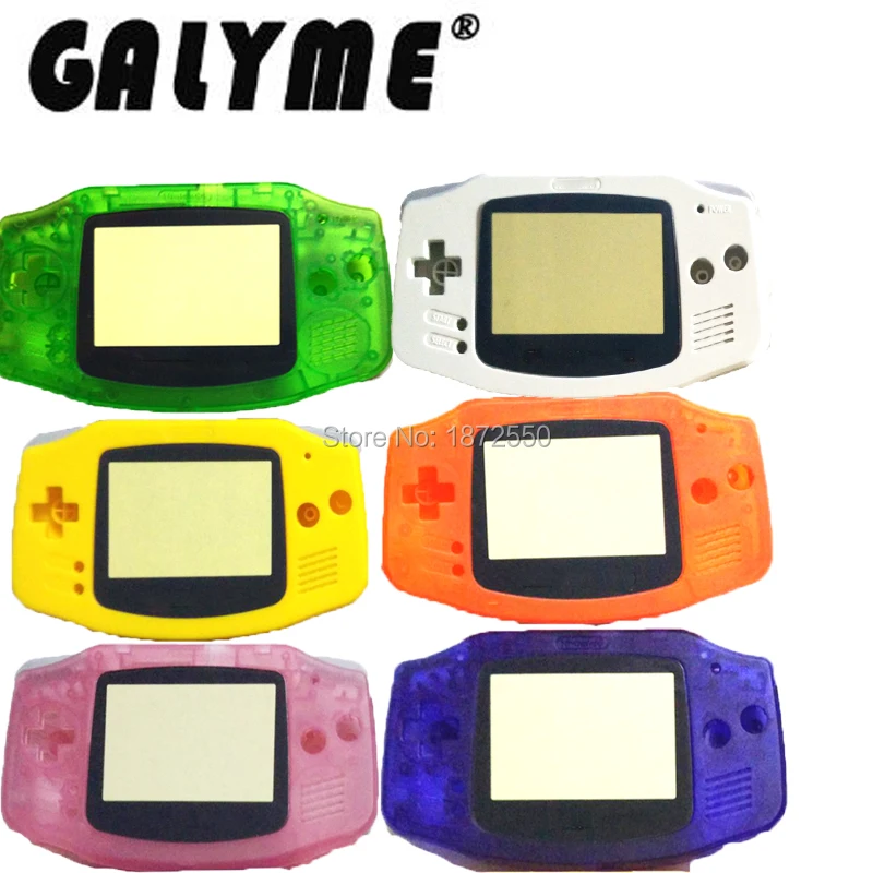 Galyme Новое поступление Пластик Корпус для NintendoGBA чехол Shell с Экран наклейка на