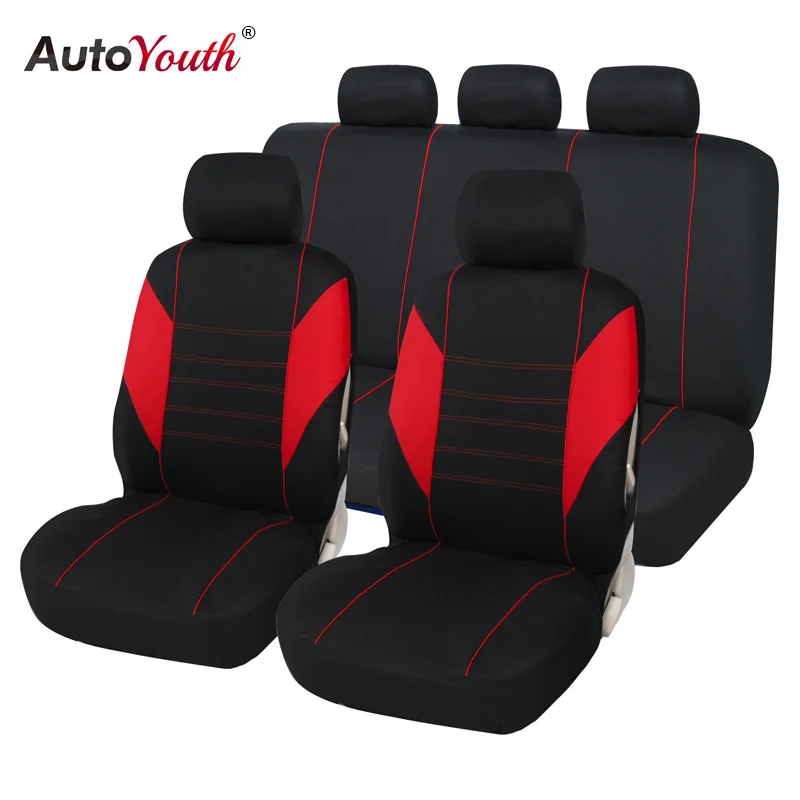 Red Чехлы На Сиденья Автомобиля Чехол на Стул AUTOYOUTH Аксессуары для Авто Для машины Для Toyota Corolla Verso Renault Scenic 3 - Название цвета: Red
