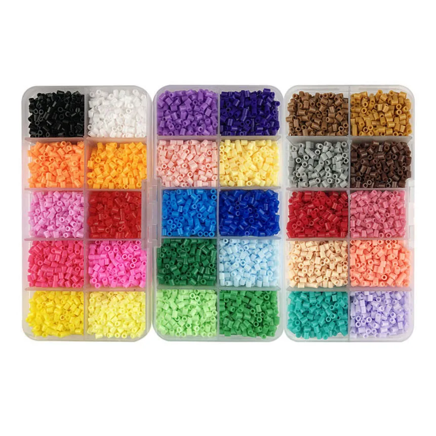 Мини 2,6 Хама бусины 80 цветов на выбор Perler бисер обучающая игрушка предохранитель шарик головоломка 3D для детей - Цвет: 30 gird
