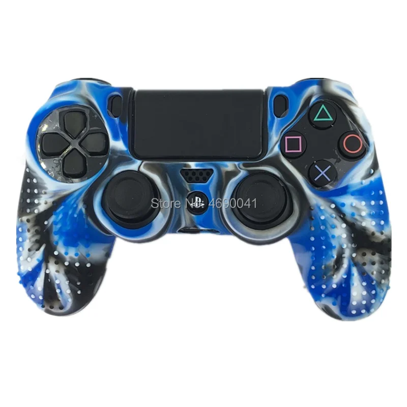Камуфляж Силиконовый Чехол резиновый чехол для Sony PS4 Slim Pro контроллер защитный чехол для Dualshock 4 PS4 с накладки для джойстика