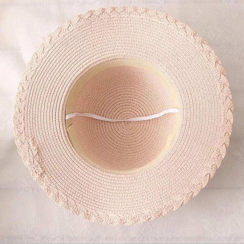 2018 летние детские кепки от солнца с бантом соломенная шляпа для девочек детский