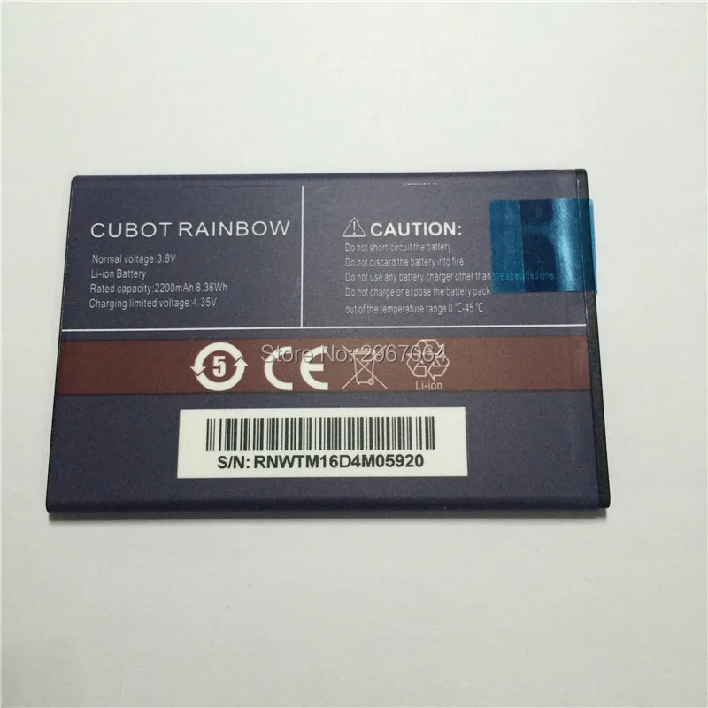Аккумулятор для мобильного телефона CUBOT Rainbow аккумулятор 2200 мАч Аксессуары
