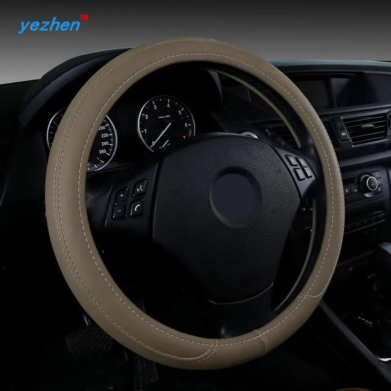 3D дышащий всесезонный универсальный чехол рулевого колеса автомобиля 38 см/15