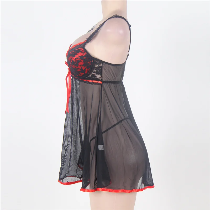 Comeondear Женское ночное платье K7922 размера плюс Nuisette эротическое розовое платье пижамы Горячая Распродажа 6XL Большие размеры ночные рубашки