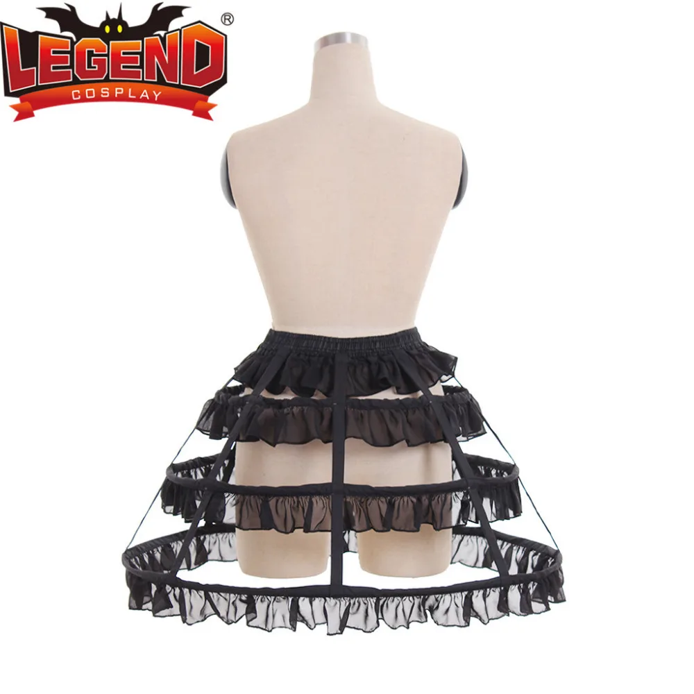 Женская короткая юбка пачка с 4 оборками черная мини в готическом стиле|mini skirt|mini