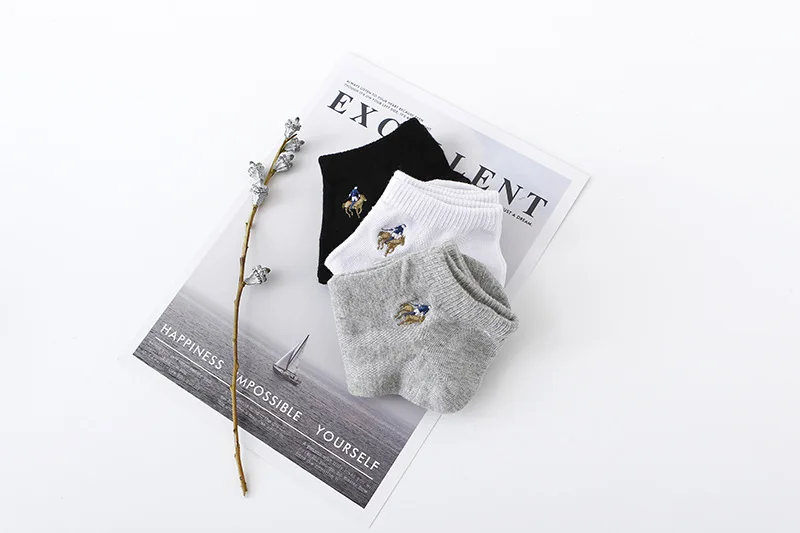 2019 сезон весна лето бренд Носки новый сплошной цвет хлопок Повседневные носки