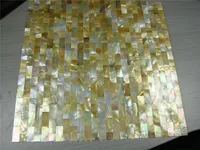 Seamless yellow mother of pearl mosaic tile for home decoration backsplash and bathroom wall tile 5square feet/lot brick pattern