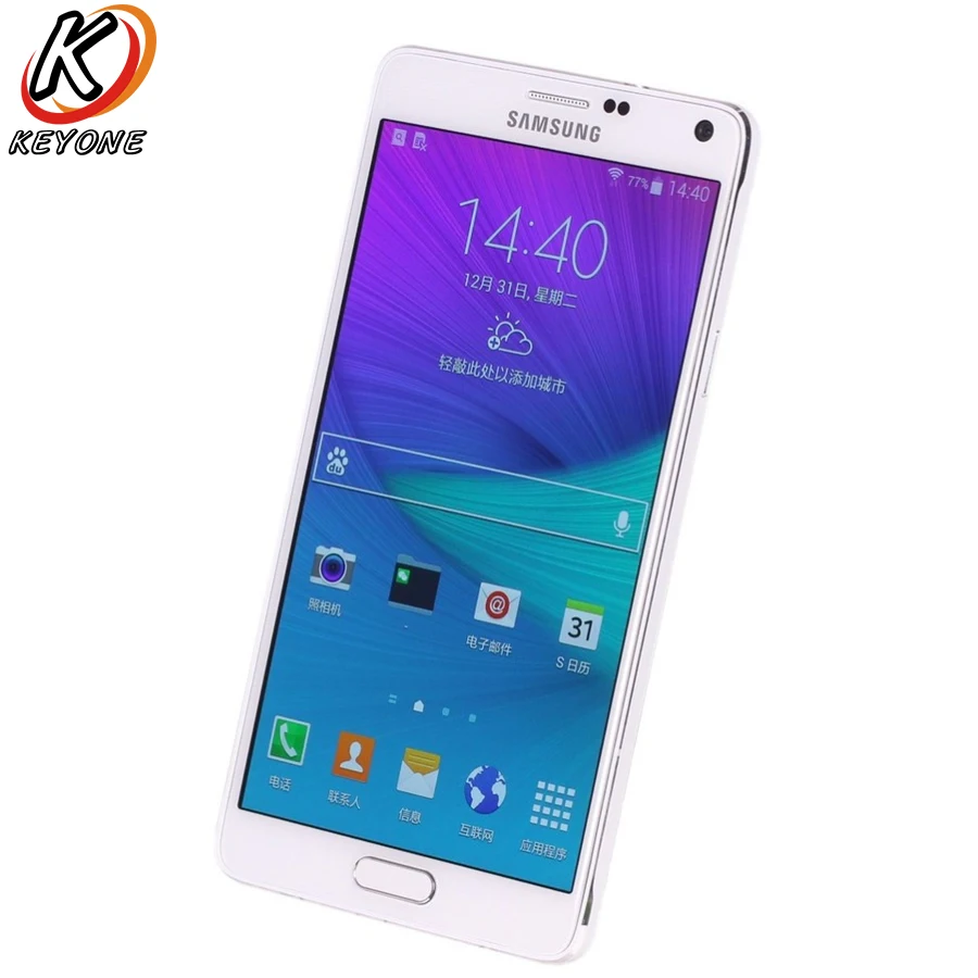 Оригинальный Samsung Galaxy Note 4 N9100 note4 LTE мобильный телефон Snapdragon 805 5 7 &quot16 ГБ Встроенная