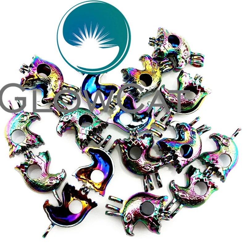 GLOWCAT R-C629 Радуга Цвет Орел ястреб бусины клетка кулон духи аэрозольный