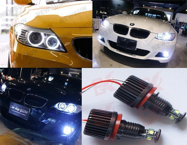 

2x 40W H8 white LED Angel Eye Halo Ring Marker Light Replacement Bulb Upgrade kit for 08-10 E60/E61(520 535 528 550 530 M5 540)