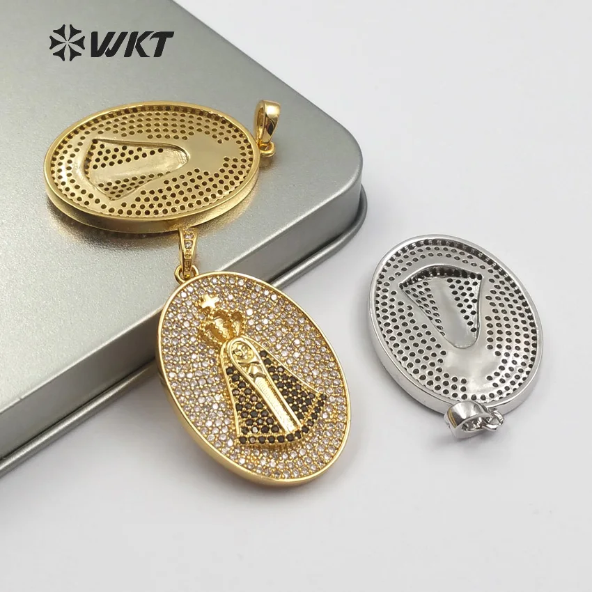 WT-MP105 WKT классическая овальная кубическая церия оксид корона кулон с портретом