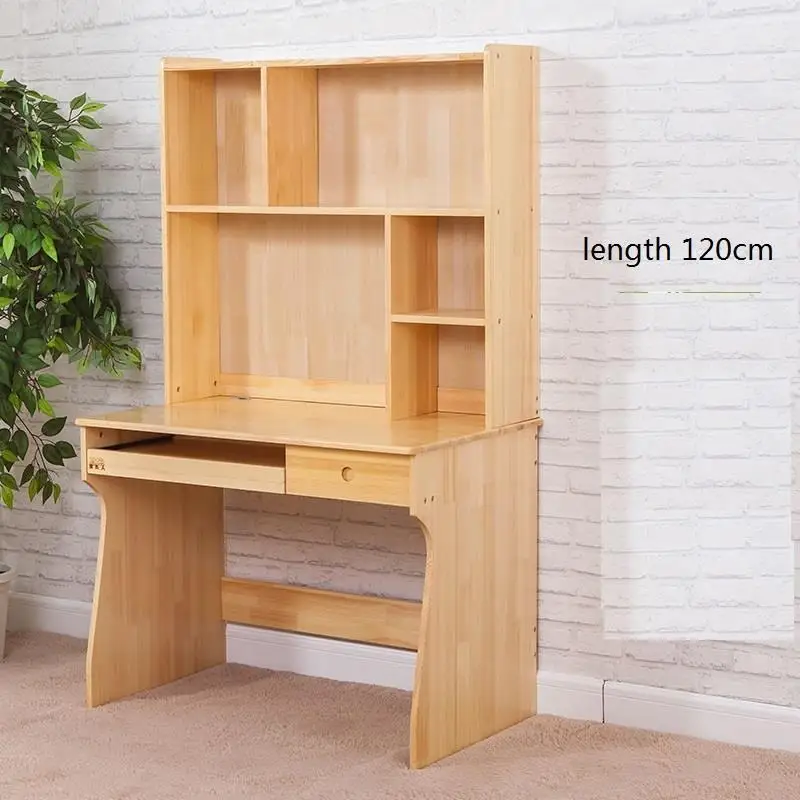 Version H Стенд Bureau Meuble, стоящий стол, Schreibtisch Escrivaninha Escritorio, ретро деревянный стол, компьютерный ноутбук, Меса, стол с книжным шкафом - Цвет: Version H