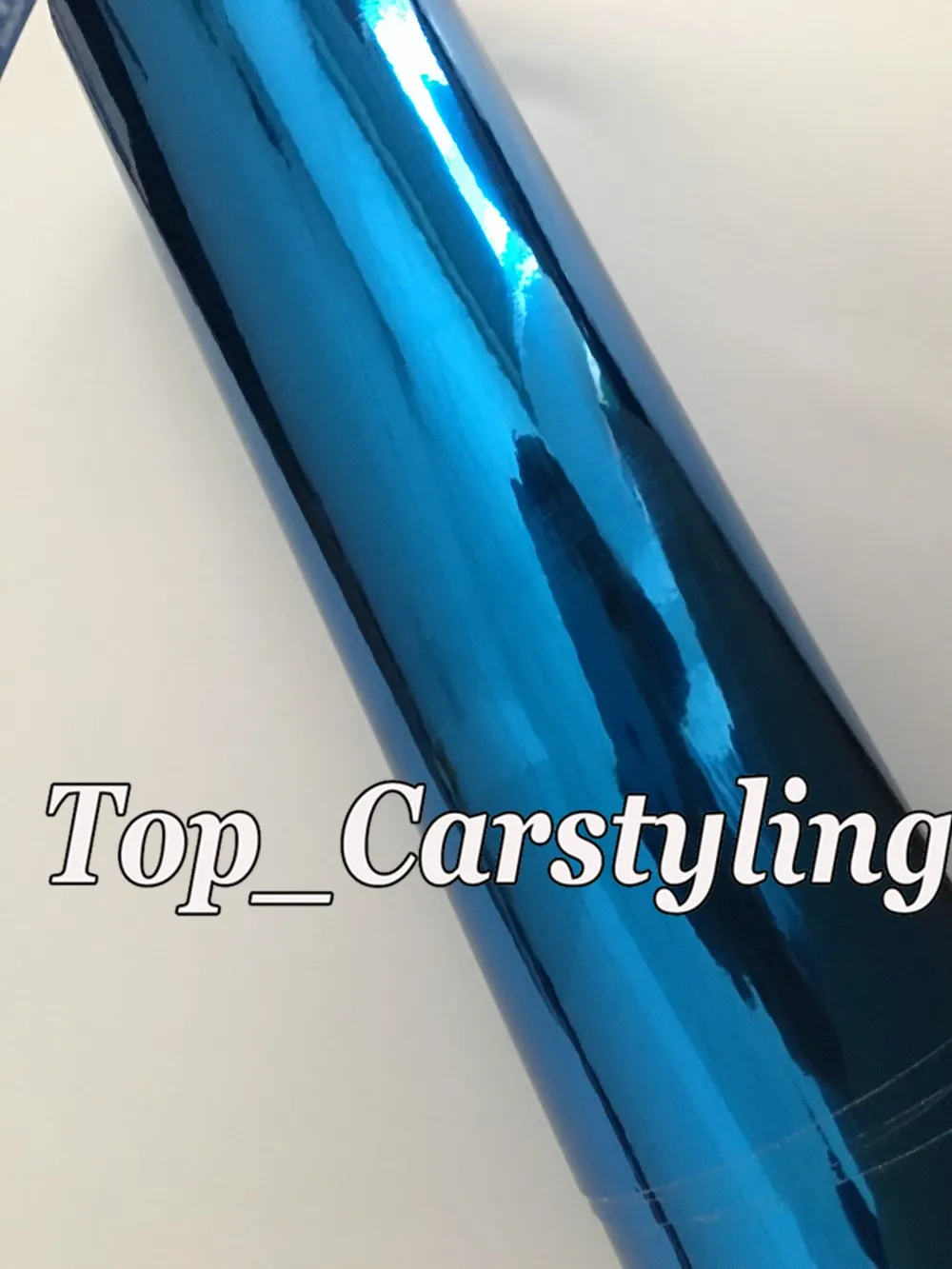Синяя растягивающаяся хромированная зеркальная виниловая пленка PROT Wrap S для