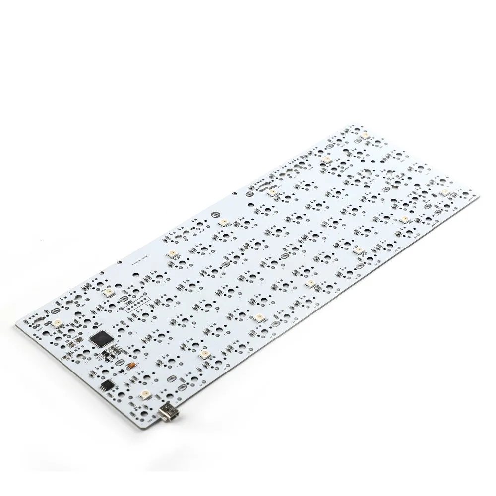 Программируемая подсветка YMDK YMD75 RGB PCB пластина для 75% 84 клавиатуры ANSI ISO макет