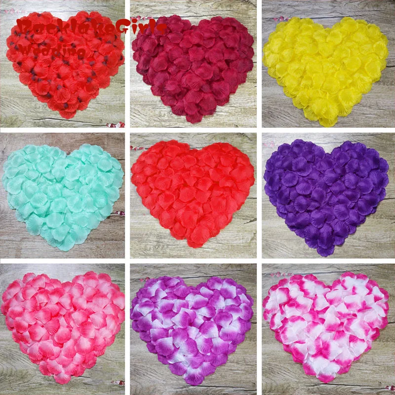 Maphia лепестки роз 2017 2000 шт./лот шелк Листья Свадебные украшения праздника Таблица