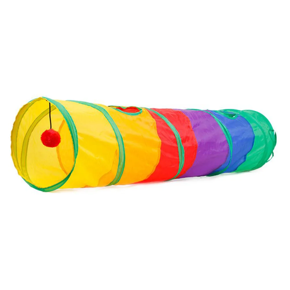 1 шт. туннель для домашних животных кошка напечатанная зеленый кринкли котенок