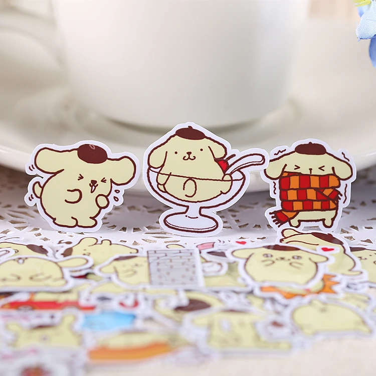 40 шт креативные kawaii самодельные наклейки для пудинга собаки/красивые