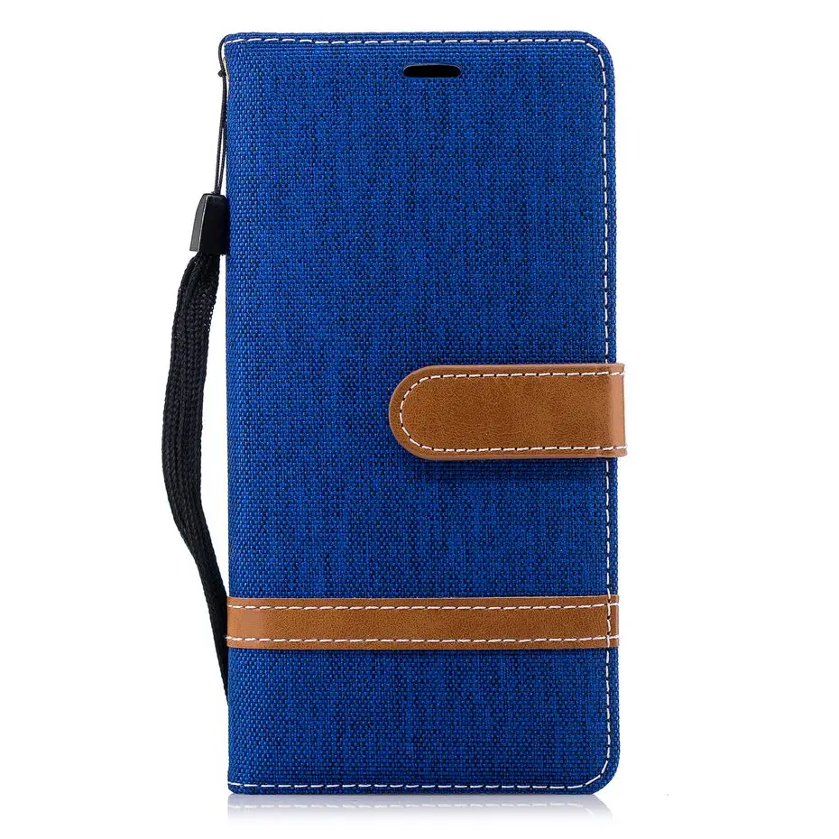 Кожаный чехол-книжка Desyner Denim смешанных цветов для Nokia 3 1 2018 кожаный чехол-сумка