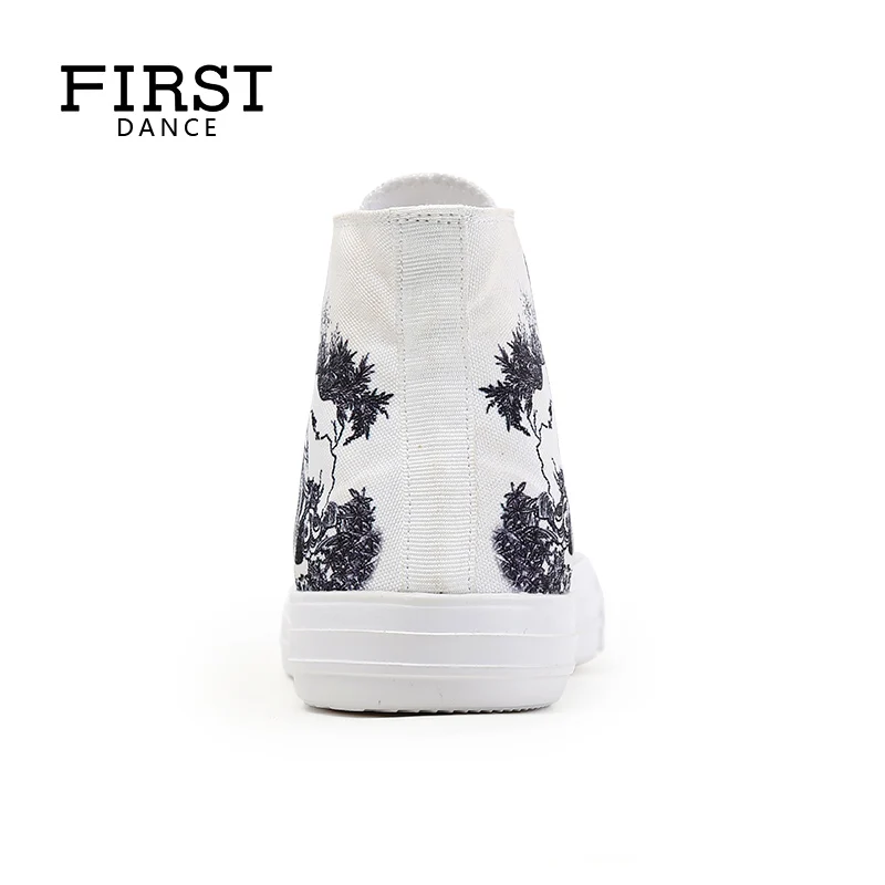 Luxury Brand Men High Top Shoes Customized 3D Print Girls Canvas Casual Lace-up Female Leisure Flats Spring 2018 | Обувь