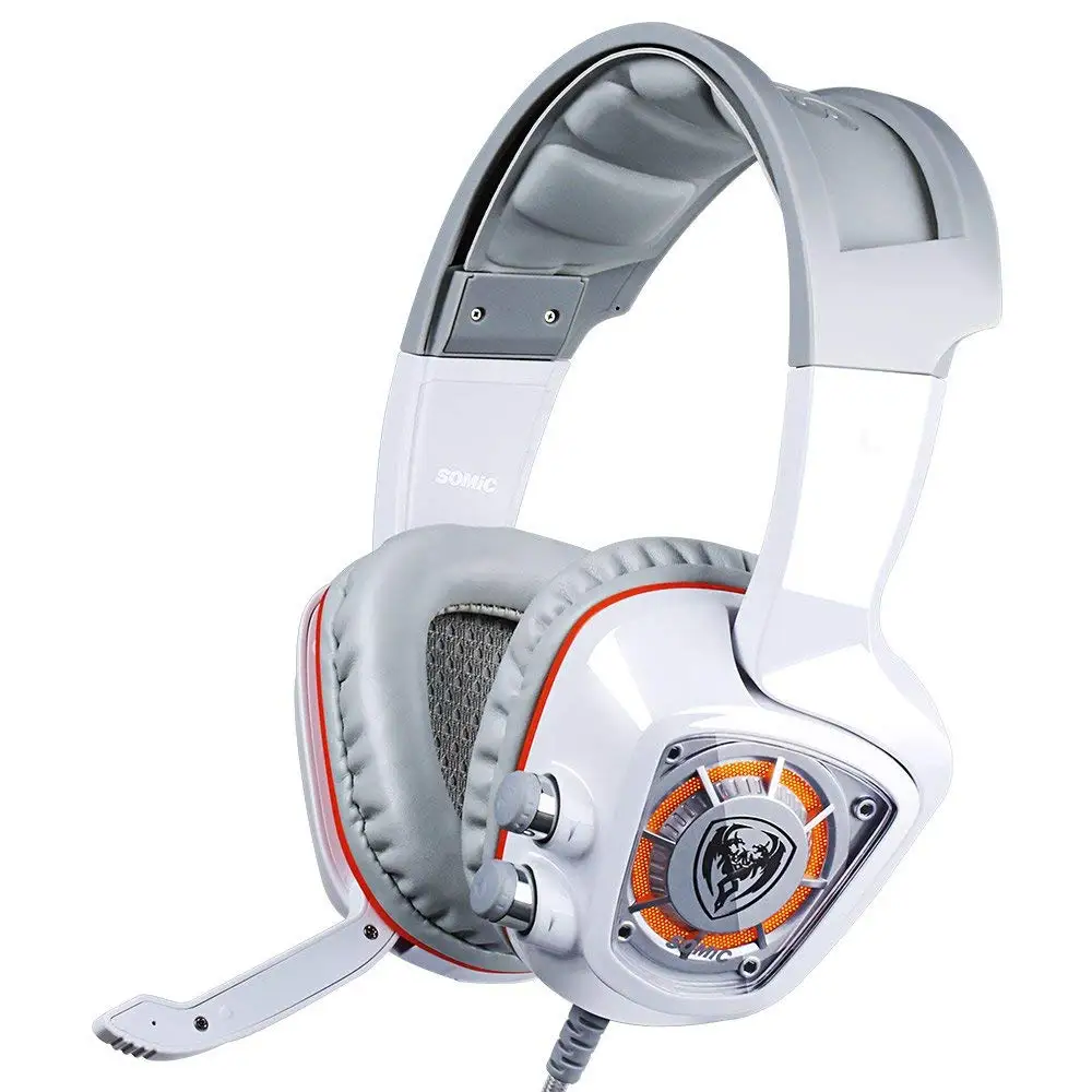 SOMIC USB разъем виртуальный Urage Soundz 7 1 Surround Sound Gaming Headset для ПК PS4 с вибрацией бас