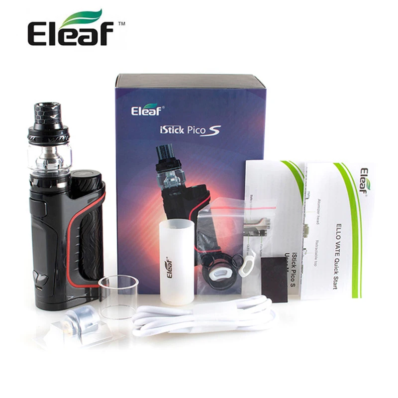 Аутентичный набор Eleaf iStick Pico S 100 Вт TC с емкостью ELLO VATE 6 5 мл HW N 0 2 Ом катушечная