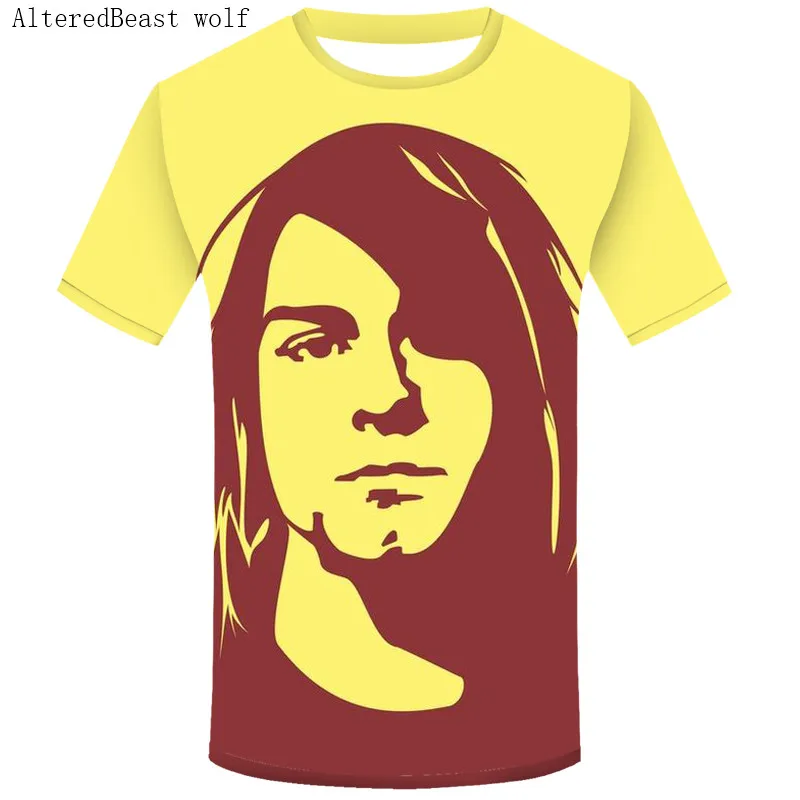 Мужская футболка Nirvana Kurt Cobain, Harajuku Song, лирика, принт в рамке, рок-звук, мужская летняя одежда, негабаритная футболка