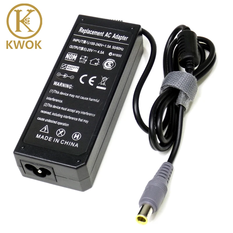 

Newest! 20V 4.5A 8mm*5.5mm 90W AC Adapter For IBM /Lenovo/ ThinkPad X61 T61 R61 92P 40Y Laptop Charger Power Supply