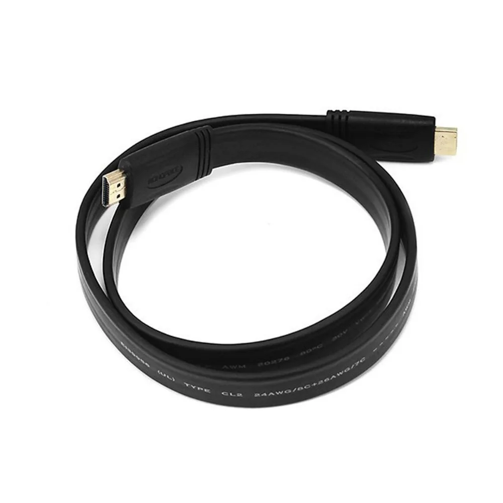 3FT 0 3 M 5 1 3M 5M 10M позолоченный штекер Мужской HDMI кабель 4 Версия плоская линия