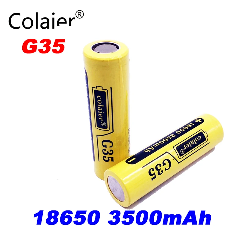 Аккумуляторная батарея Colaier 18650 3500 мАч G35 3 7 В литий-ионная аккумуляторная 20A