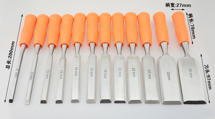 Hand tools wood chisel heart plastic handle DIY flat shovel set | Инструменты