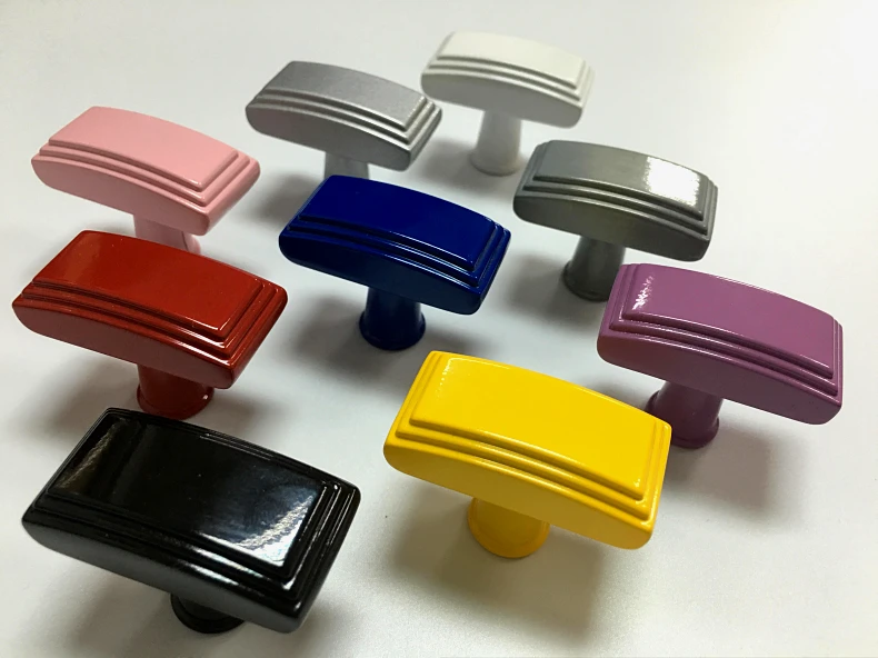 Цветной ящик ручки для кухонного шкафа ручка комода детские синие желтые красные