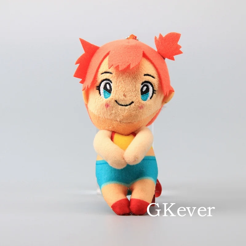 Misty 9 видов стилей t Q версия Пикачу Psyduck Vulipix Ash Ketchum Brock Jesse плюшевая подвеска с брелком мини мягкие куклы 10-12 см - Цвет: Misty