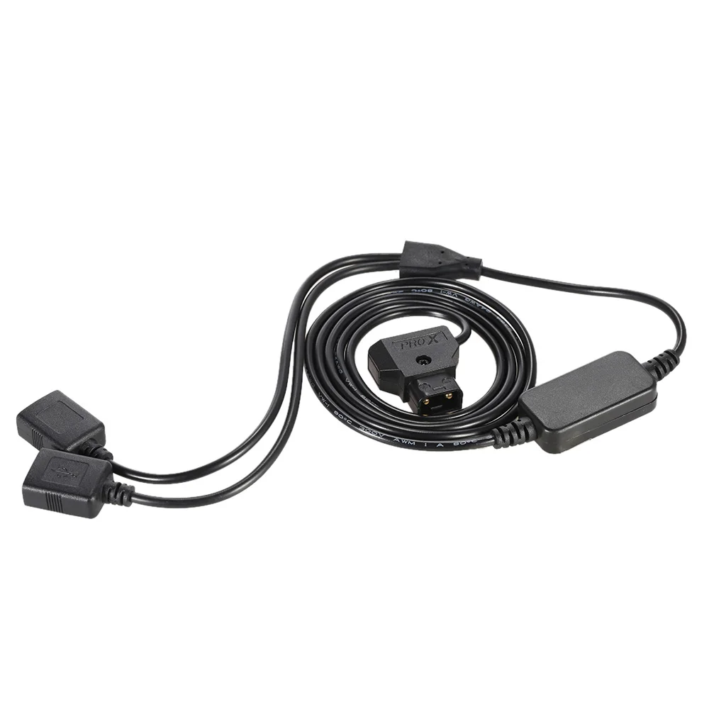 2-контактный разъем Andoer D-Tap USB кабель питания для Samsung Sony мобильный телефон длина 137