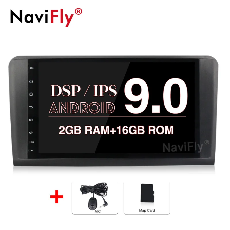 car gps Ips DSP Android 9,0 Автомобильный gps для Mercedes Benz ML GL W164 ML350 ML500 GL320 Радио Стерео навигация радио wifi RDS - Цвет: car gps