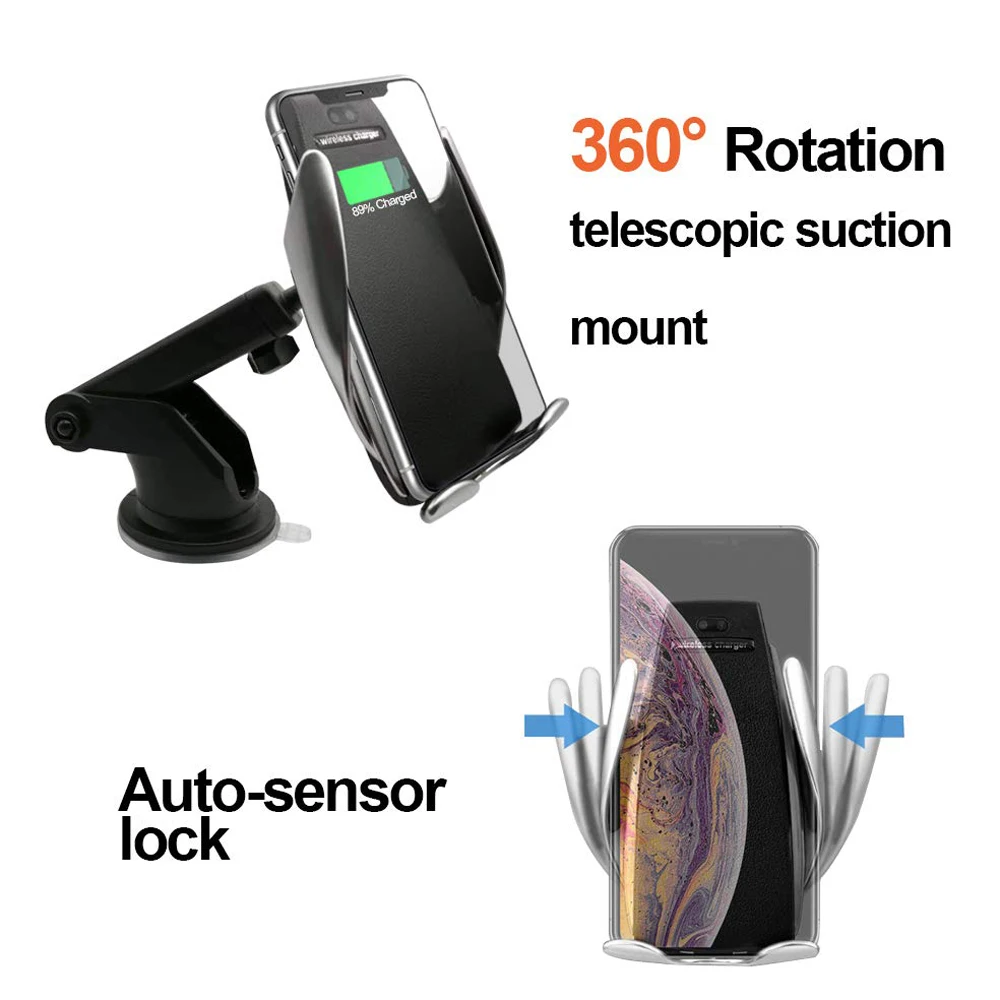 Беспроводное Автомобильное зарядное устройство с инфракрасным датчиком 10 Вт |