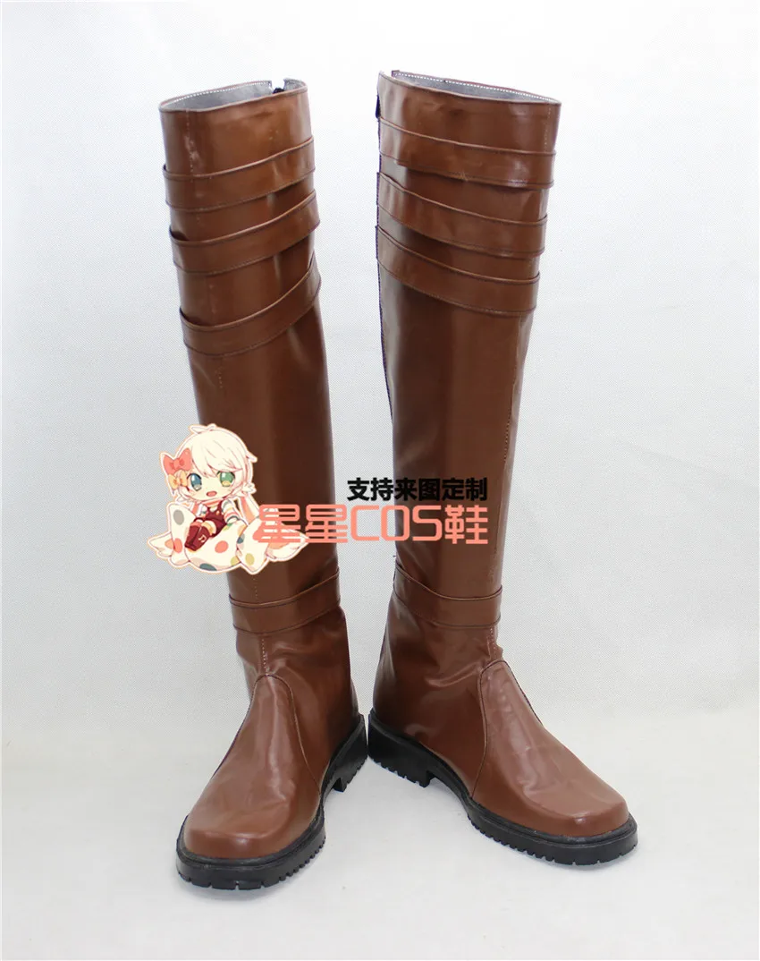 Длинные коричневые сапоги X002 для косплея Для Взрослых Оби Ван Кеноби из Звездных