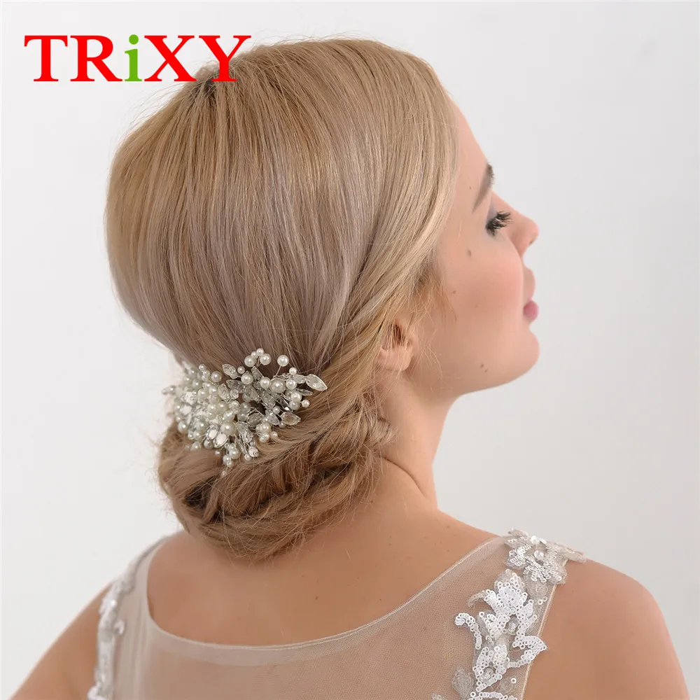 TRiXY, H42, женские элегантные свадебные аксессуары, стразы, жемчуг, бисер, свадебные аксессуары для свадьбы/Вечеринки