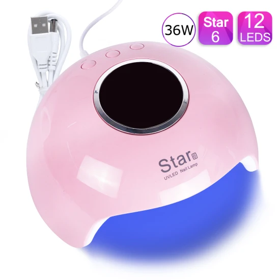 Star 6 Pink 30 Вт Сушилка для ногтей Светодиодный УФ-светильник для ногтей отверждаемый Гель-лак для маникюра сушка USB лампы Набор инструментов для дизайна ногтей машина SUN X7 Plus - Цвет: Star 6 Pink