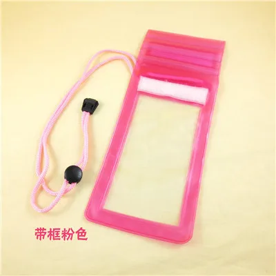 pink case Водонепроницаемый чехол-сумка для Iphone 7 8 X XS Max чехол для Sumsung Для Xiaomi MI8 A2 Redmi 6A универсальная сумка для мобильного телефона плавательный чехол - Цвет: pink case
